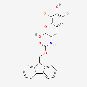 molecular formula C24H19Br2NO5 B13401472 N-Fmoc-3,5-dibromo-D-tyrosine 
