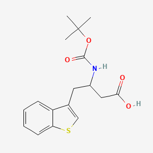 molecular formula C17H21NO4S B13401510 Boc-beta-hoala(3-benzothienyl)-oh 
