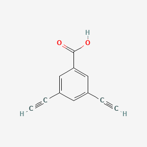 molecular formula C11H6O2 B1340155 3,5-二乙炔基苯甲酸 CAS No. 883106-26-1
