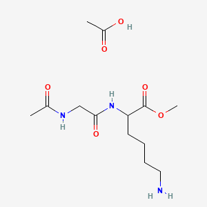 molecular formula C13H25N3O6 B13401580 Ac-Gly-Lys-OMe acetate salt 