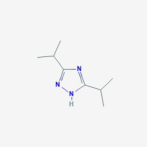 molecular formula C8H15N3 B1340169 3,5-bis(propan-2-yl)-4H-1,2,4-triazole CAS No. 204714-20-5