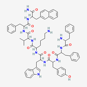 molecular formula C71H81N11O9 B13401712 Ffywkvfa 