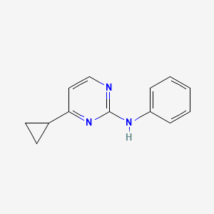molecular formula C13H13N3 B13401727 4-cyclopropyl-N-phenylpyrimidin-2-amine 