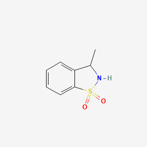 molecular formula C8H9NO2S B1340174 2,3-Dihydro-3-methyl-1,2-benzisothiazole 1,1-dioxide CAS No. 84108-98-5
