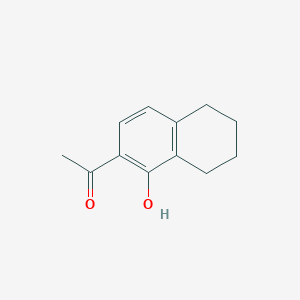 molecular formula C12H14O2 B1340175 6-Acetyl-5-hydroxytetralin CAS No. 95517-07-0
