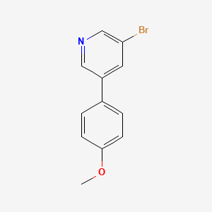 molecular formula C12H10BrNO B1340178 3-Bromo-5-(4-methoxyphenyl)pyridine CAS No. 452972-07-5