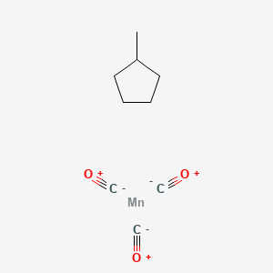 molecular formula C9H12MnO3 B13401801 Carbon monoxide;manganese;methylcyclopentane 