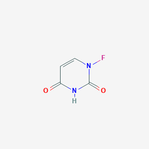 molecular formula C4H3FN2O2 B13401828 1-fluoropyrimidine-2,4(1H,3H)-dione 