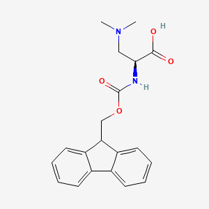 B1340183 Fmoc-l-2-amino-3-(dimethylamino)-propionic acid CAS No. 587880-86-2