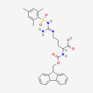 molecular formula C30H34N4O6S B13401864 N-Fmoc-Nomega-mesitylsulfonyl-D-arginine 