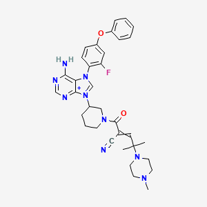 molecular formula C34H39FN9O2+ B13401870 Calmodulin from bovine testes 