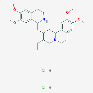 molecular formula C28H40Cl2N2O4 B13401903 (-)-Cephaeline (dihydrochloride) 
