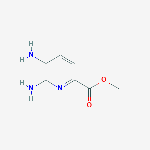 molecular formula C7H9N3O2 B1340193 Methyl 5,6-diamino-2-pyridinecarboxylate CAS No. 538372-33-7