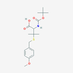 molecular formula C18H27NO5S B13401936 Boc-beta,beta-dimethyl-Cys(Mob)-OH 