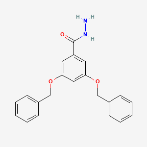 molecular formula C21H20N2O3 B1340197 Benzoic acid, 3,5-bis(phenylmethoxy)-, hydrazide CAS No. 116168-85-5