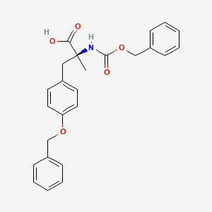 molecular formula C25H25NO5 B13401979 Cbz-O-benzyl-alpha-methyl-L-Tyr CAS No. 1283766-31-3