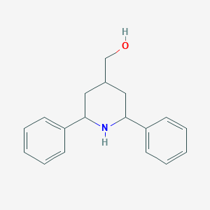 molecular formula C18H21NO B13401989 2,6-Diphenyl-4-piperidinemethanol 