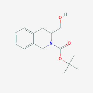 molecular formula C15H21NO3 B1340203 tert-butyl 3-(hydroxymethyl)-3,4-dihydroisoquinoline-2(1H)-carboxylate CAS No. 243858-66-4