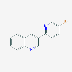 molecular formula C14H9BrN2 B1340210 3-(5-Bromopyridin-2-yl)quinoline CAS No. 569350-78-3