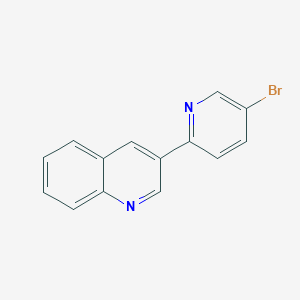 molecular formula C14H9BrN2 B1340210 3-(5-Bromo-pyridin-2-yl)-quinoline CAS No. 569350-78-3