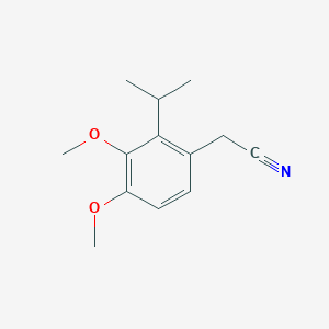 molecular formula C13H17NO2 B13402133 3,4-Dimethoxy-2-(1-methylethyl)benzeneacetonitrile 