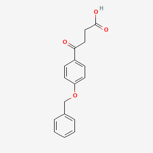 molecular formula C17H16O4 B1340214 4-[4-(Benzyloxy)phenyl]-4-oxobutanoic acid 
