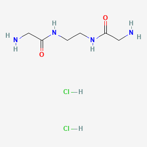 molecular formula C6H16Cl2N4O2 B13402148 2-amino-N-[2-[(2-aminoacetyl)amino]ethyl]acetamide;dihydrochloride 