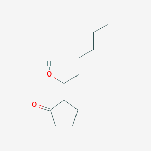 molecular formula C11H20O2 B1340218 2-(1-Hydroxyhexyl)cyclopentanone CAS No. 106020-61-5
