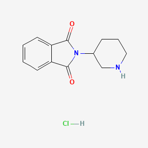 molecular formula C13H15ClN2O2 B13402190 2-Piperidin-3-ylisoindole-1,3-dione HCl 