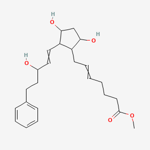 molecular formula C24H34O5 B13402198 Methyl 7-[3,5-dihydroxy-2-(3-hydroxy-5-phenylpent-1-enyl)cyclopentyl]hept-5-enoate 