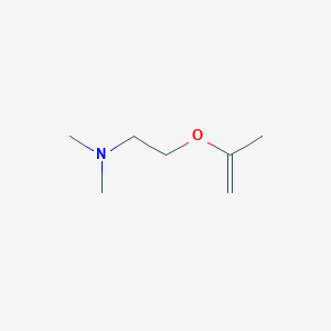 molecular formula C7H15NO B134022 Ethanamine, N,N-dimethyl-2-[(1-methylethenyl)oxy]-(9CI) CAS No. 154660-36-3