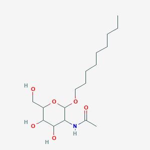 molecular formula C17H33NO6 B13402200 N-(4,5-Dihydroxy-6-hydroxymethyl-2-nonyloxy-tetrahydro-pyran-3-yl)-acetamide 