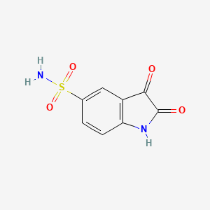 molecular formula C8H6N2O4S B1340222 2,3-dioxo-2,3-dihydro-1H-indole-5-sulfonamide CAS No. 3456-82-4