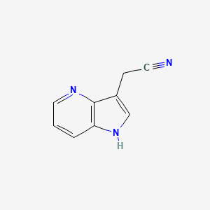molecular formula C9H7N3 B1340224 2-(1H-pyrrolo[3,2-b]pyridin-3-yl)acetonitrile CAS No. 554453-19-9