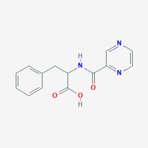 molecular formula C14H13N3O3 B13402301 N-(pyrazine-2-yl-carbonyl)-L-phenylalanine 