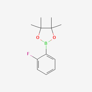 molecular formula C12H16BFO2 B1340233 2-(2-Fluorophenyl)-4,4,5,5-tetramethyl-1,3,2-dioxaborolane CAS No. 876062-39-4