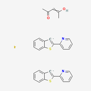 molecular formula C31H24IrN2O2S2-2 B13402351 2-(3H-1-benzothiophen-3-id-2-yl)pyridine;4-hydroxypent-3-en-2-one;iridium 