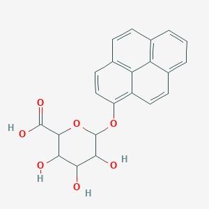 molecular formula C22H18O7 B13402358 1-Pyrenyl b-D-glucuronide 