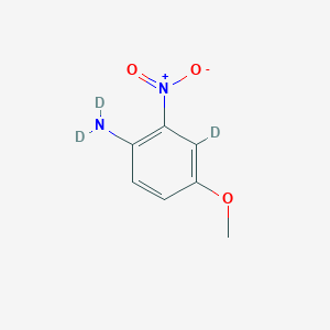 molecular formula C7H8N2O3 B13402391 N,N,3-trideuterio-4-methoxy-2-nitroaniline 