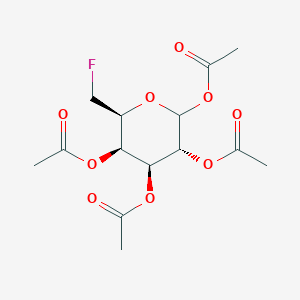molecular formula C14H19FO9 B134024 [(2S,3R,4S,5R)-4,5,6-Triacetyloxy-2-(fluoromethyl)oxan-3-yl] acetate CAS No. 155488-15-6