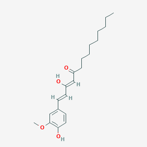 molecular formula C21H30O4 B13402410 10-Dehydrogingerdione 