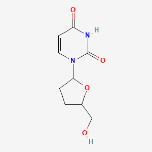 molecular formula C9H12N2O4 B13402429 1-[5-(hydroxymethyl)oxolan-2-yl]pyrimidine-2,4-dione 
