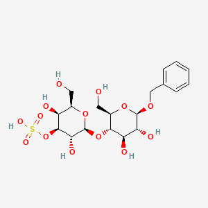 molecular formula C19H28O14S B13402464 Benzyl3'-sulfo-b-D-lactoside CAS No. 753443-09-3