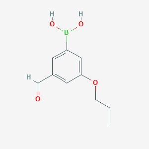 molecular formula C10H13BO4 B1340252 (3-Formyl-5-propoxyphenyl)boronic acid CAS No. 871125-80-3