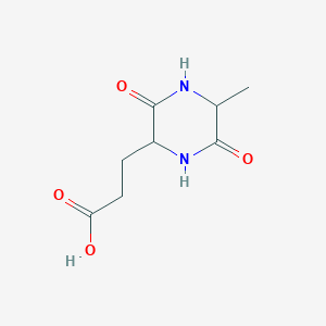 molecular formula C8H12N2O4 B13402524 Cyclo(-L-Ala-L-Glu) 