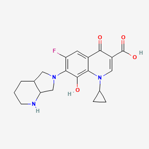 molecular formula C20H22FN3O4 B13402614 Moxifloxacin Impurity E 