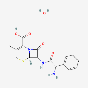 molecular formula C16H19N3O5S B13402626 Cefalexin monohydrate 100 microg/mL in Acetonitrile 