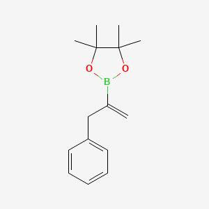 molecular formula C15H21BO2 B13402631 4,4,5,5-Tetramethyl-2-(3-phenylprop-1-en-2-yl)-1,3,2-dioxaborolane 