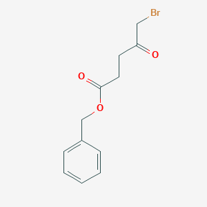 molecular formula C12H13BrO3 B13402705 5-Bromo-4-oxo-pentanoic acid benzyl ester 