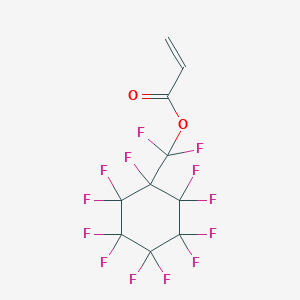 molecular formula C10H3F13O2 B13402715 [Difluoro-(1,2,2,3,3,4,4,5,5,6,6-undecafluorocyclohexyl)methyl] prop-2-enoate 